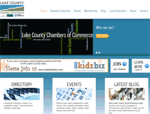 Tablet Screenshot of lakecountychambers.com
